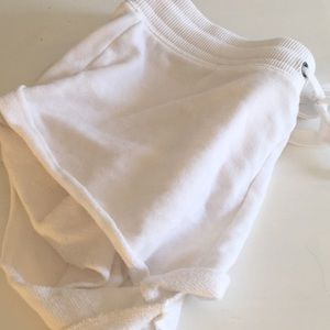 Aerie white cotton booty shorts